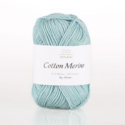 Infinity Cotton Merino (7222 DARK AQUA MELERT) 55% мериносовая шерсть, 45% хлопок  50гр/105 м